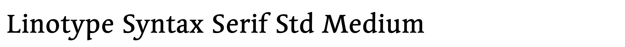 Linotype Syntax Serif Std Medium image